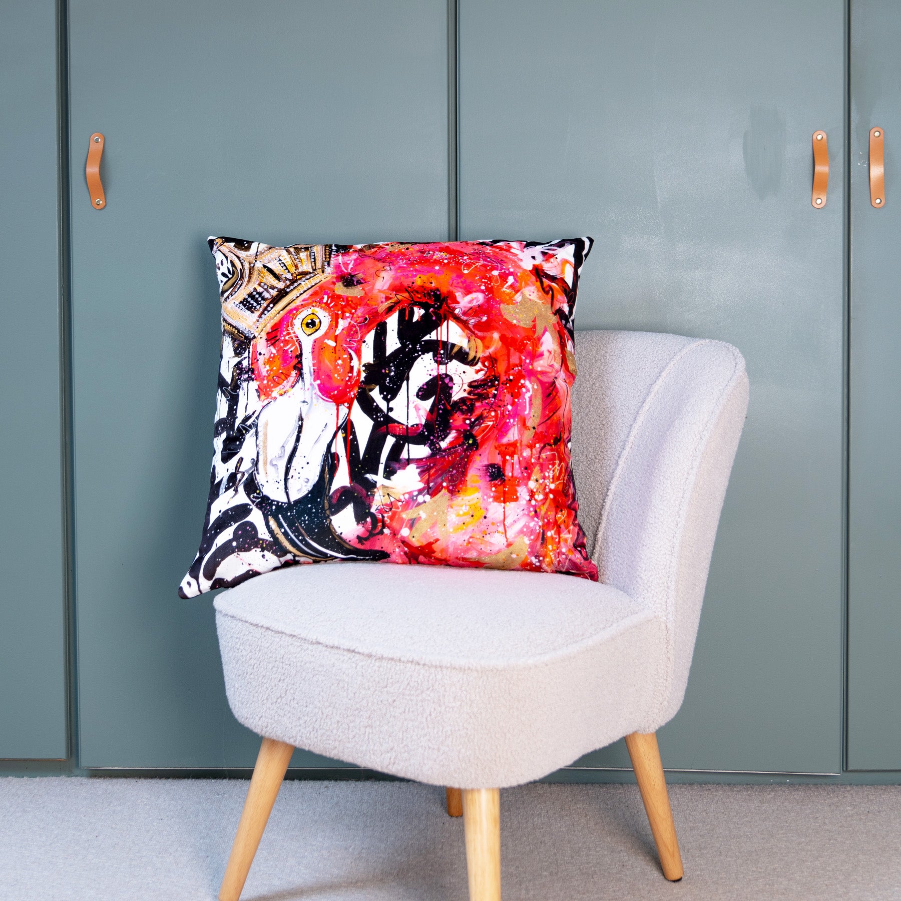 Estelle the Flamingo Cushion