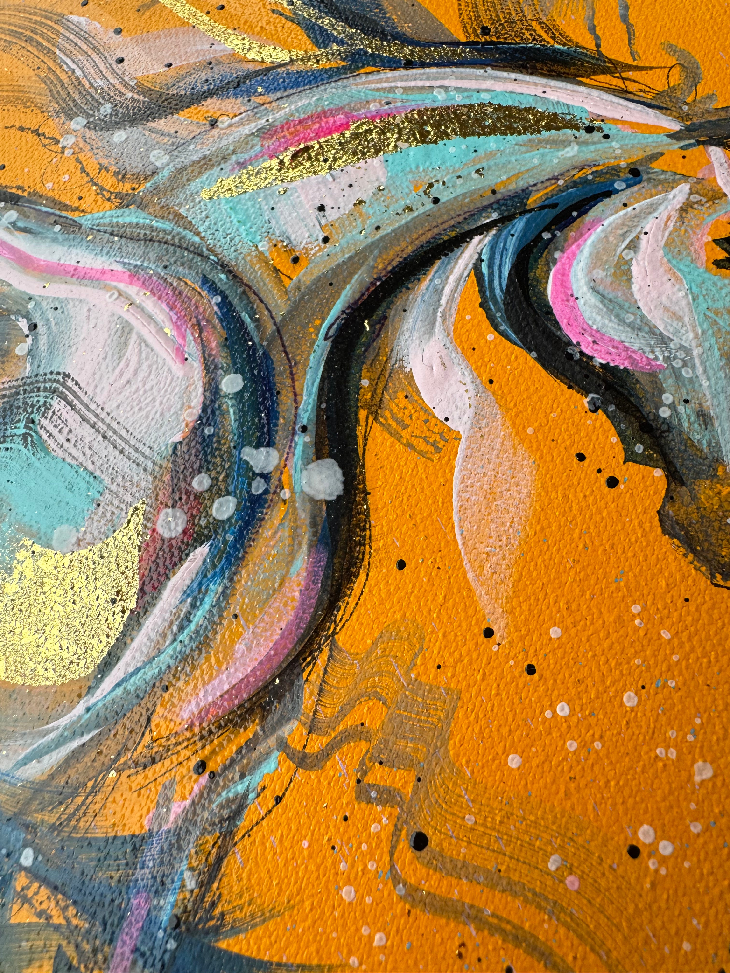 Original Coloured Canvas Horse #4