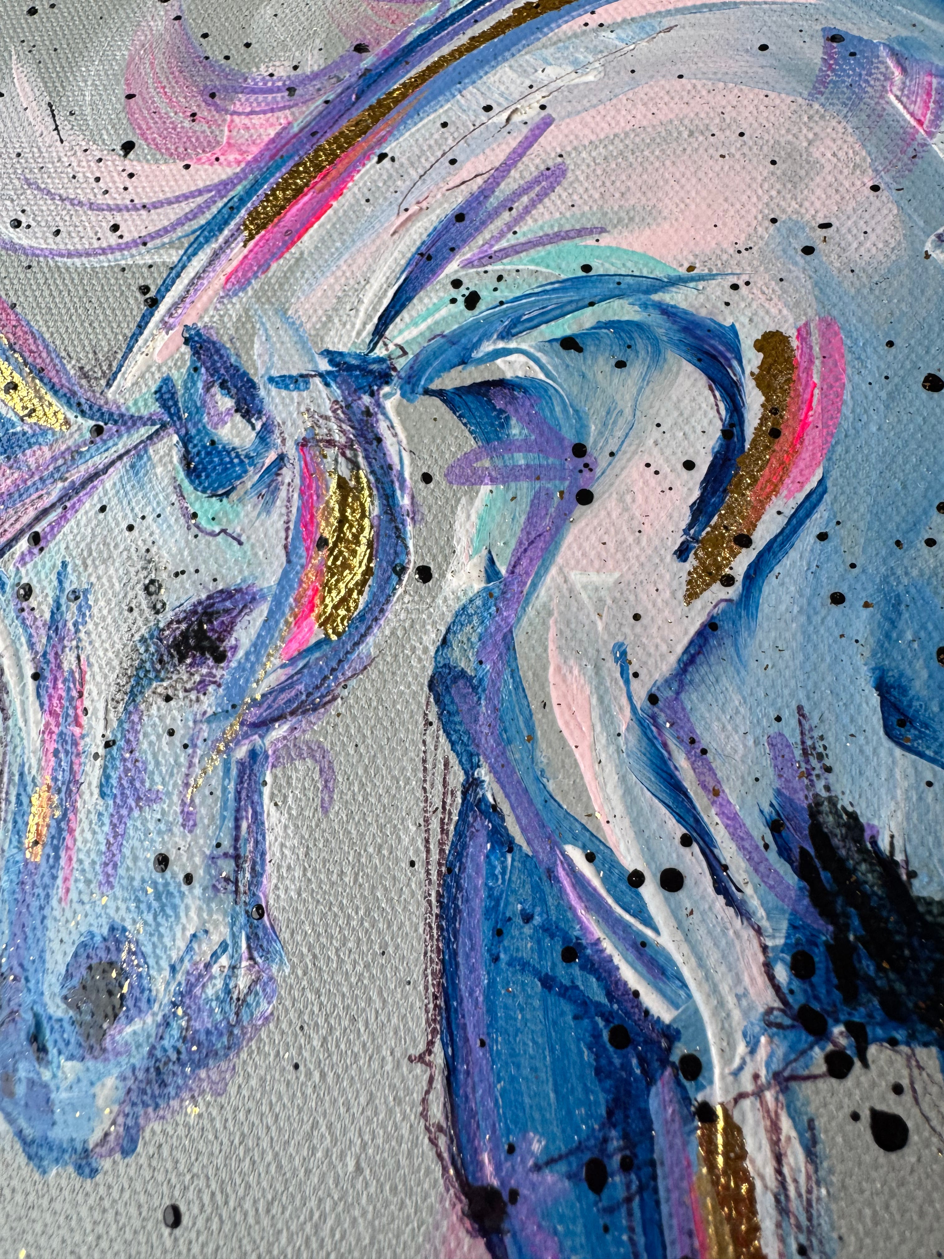 Original Coloured Canvas Horse #6