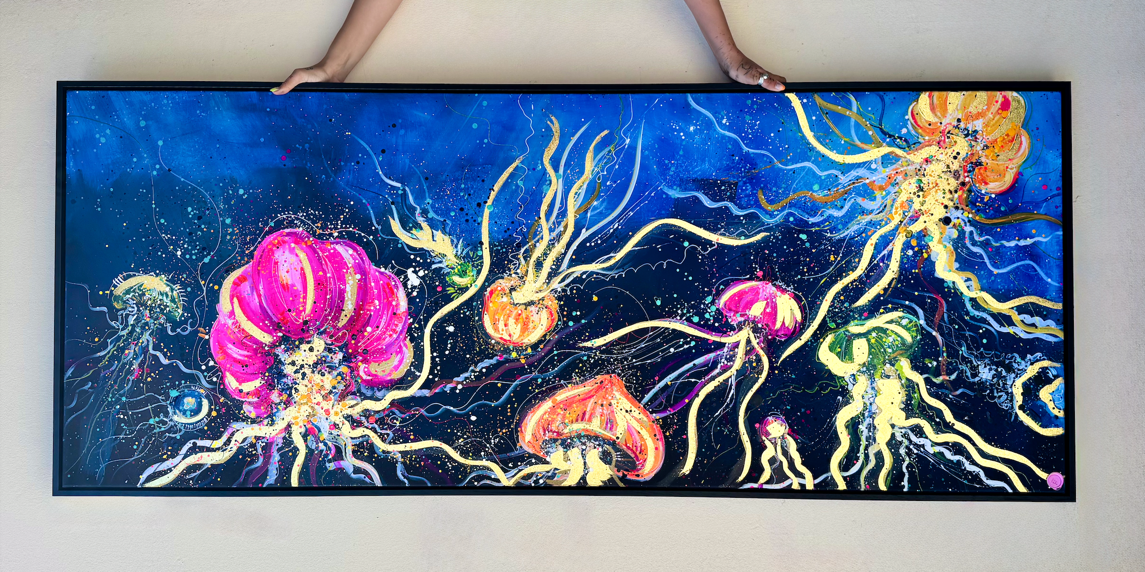 Hand Embellished Bloom of Jellies