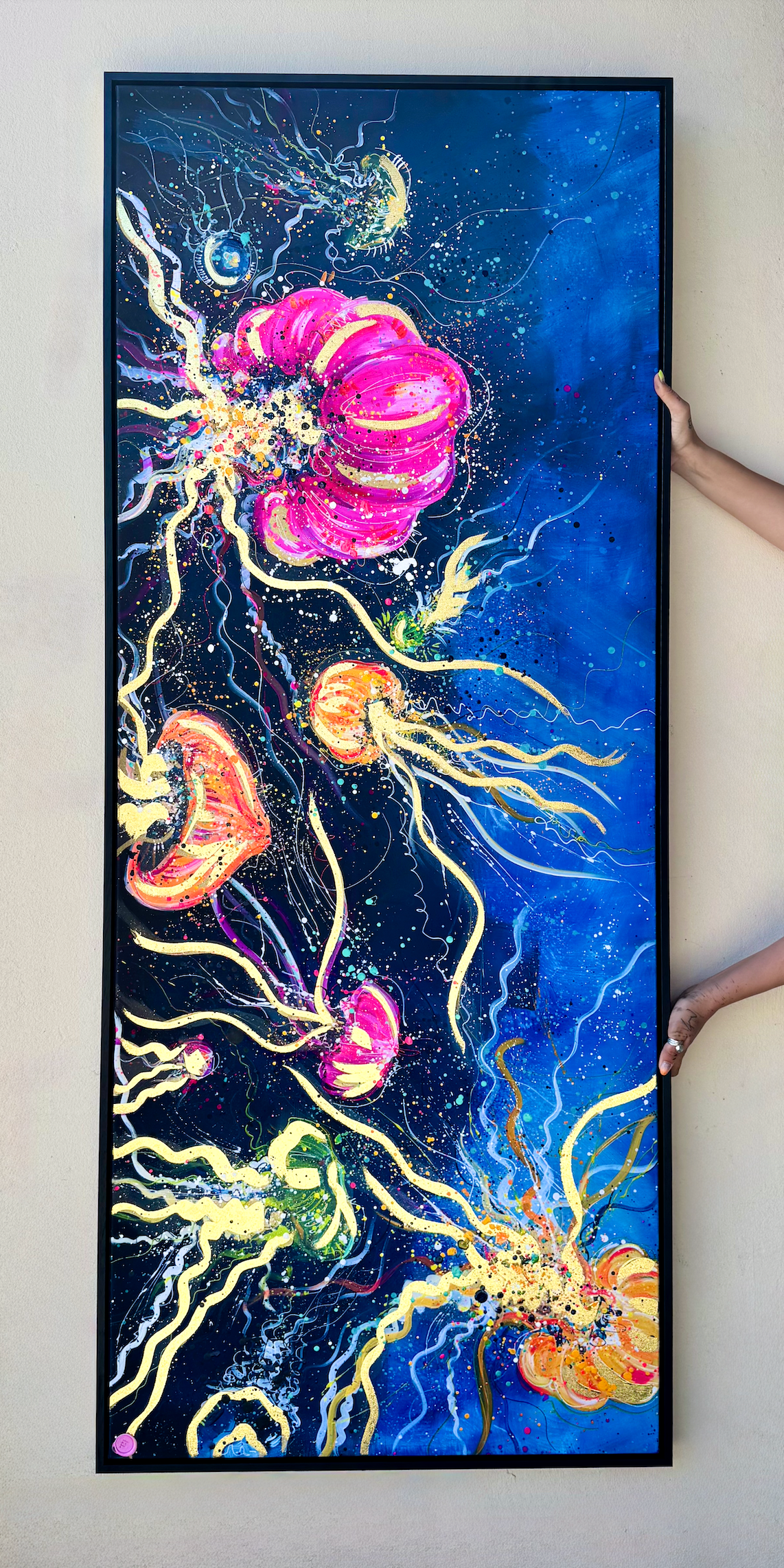 Hand Embellished Bloom of Jellies