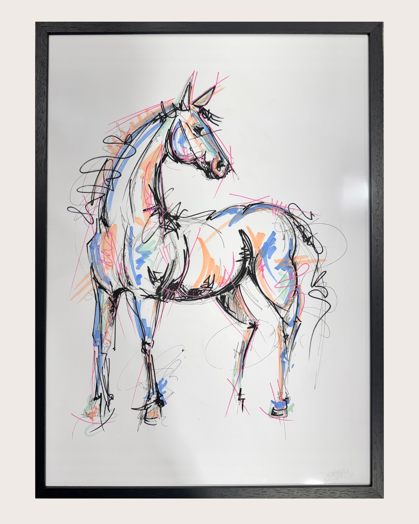 Horse Sketch Large #4