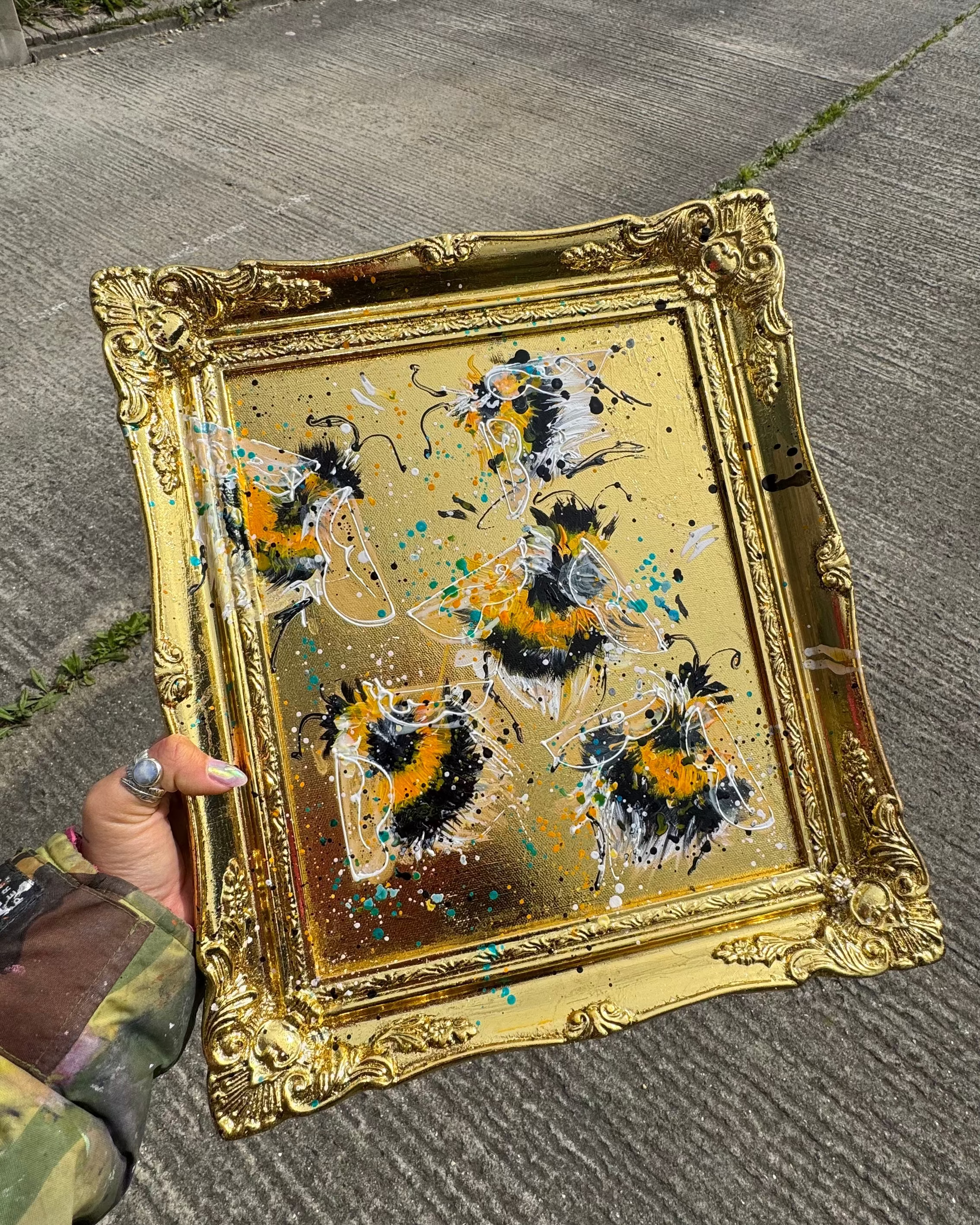 SOLD - Vintage Golden Bees