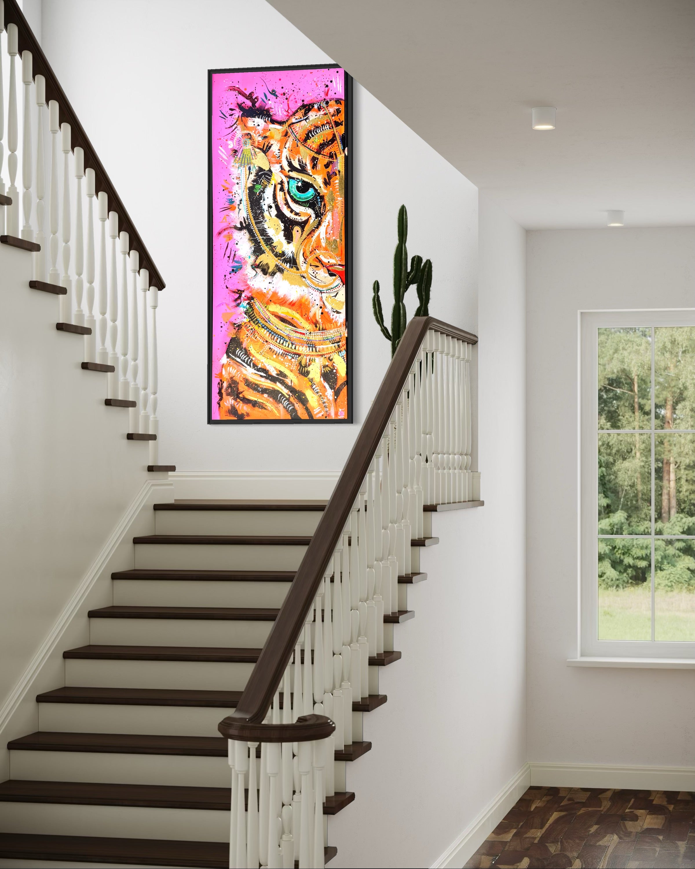 Hand Embellished Tora The Tiger