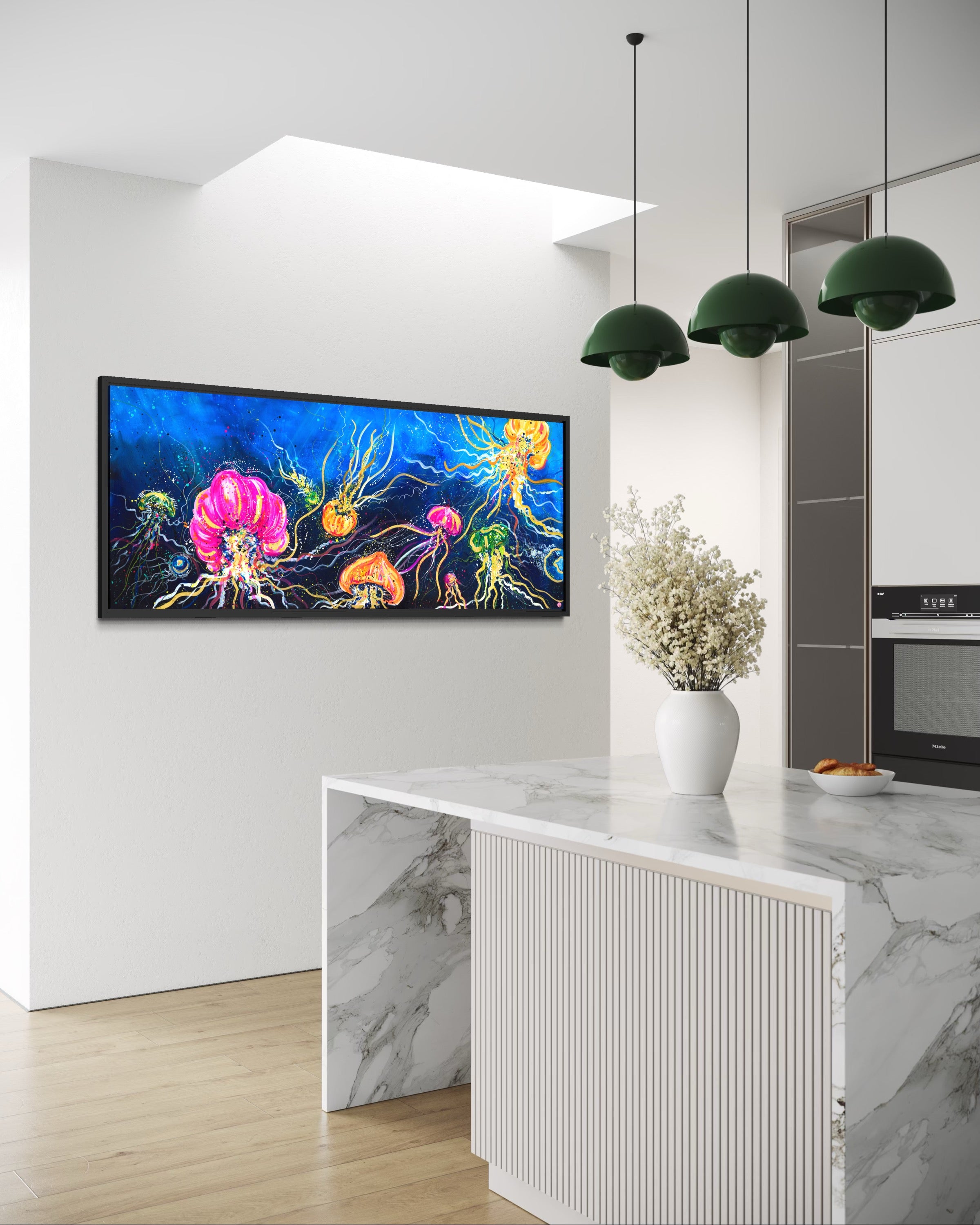 Hand Embellished Bloom of Jellies