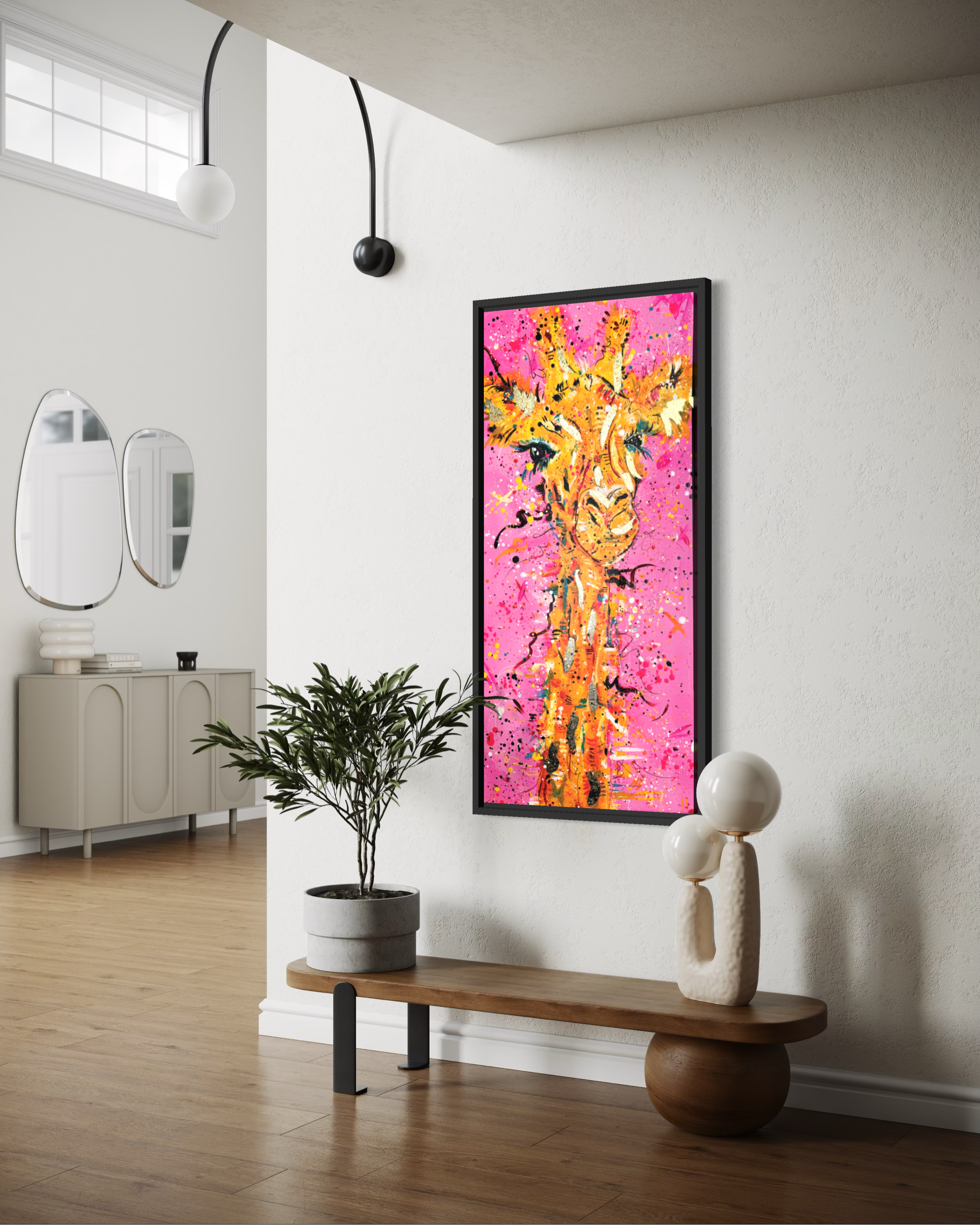 Hand Embellished Chardonnay the Giraffe