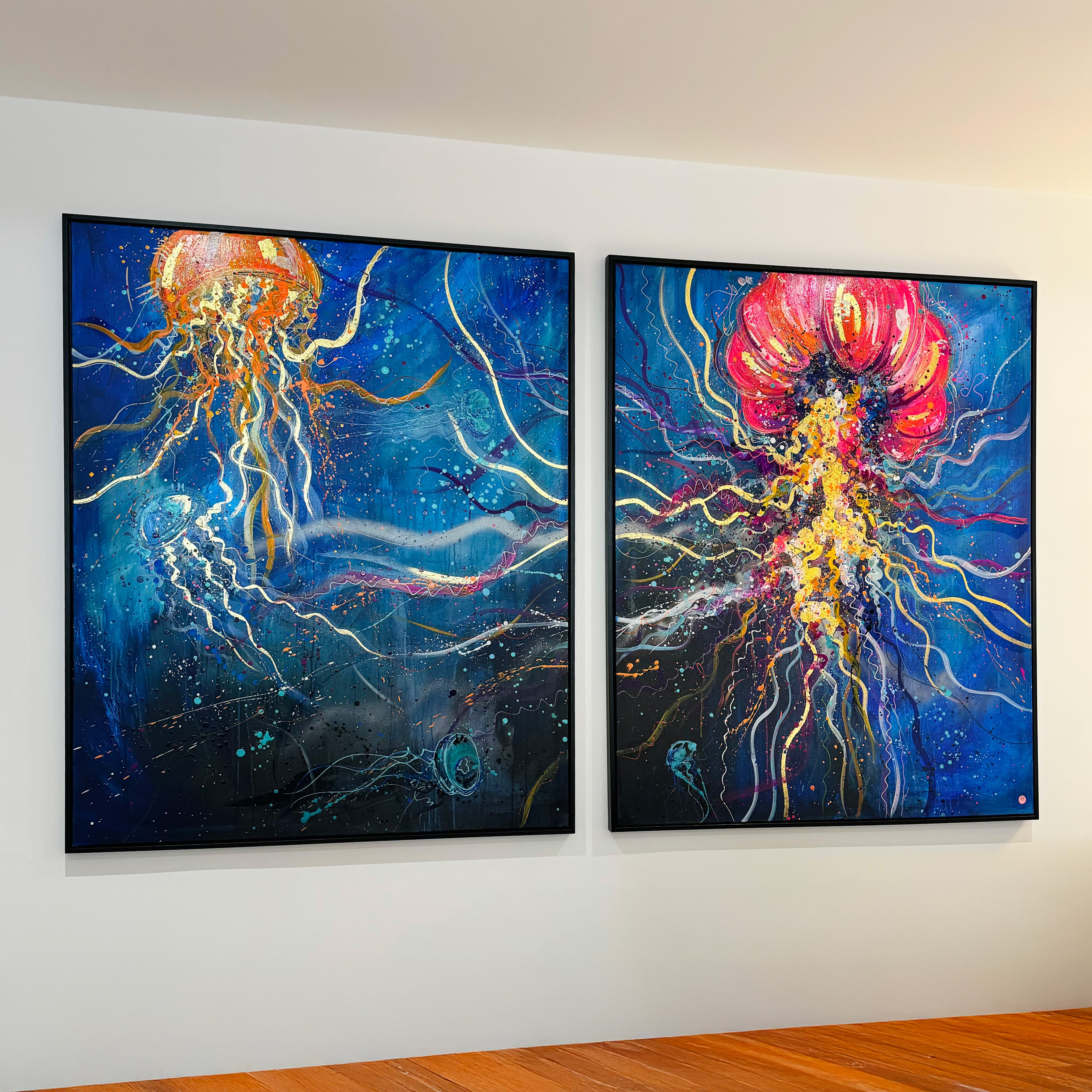 Original Poseidon the Jellyfish (Diptych)