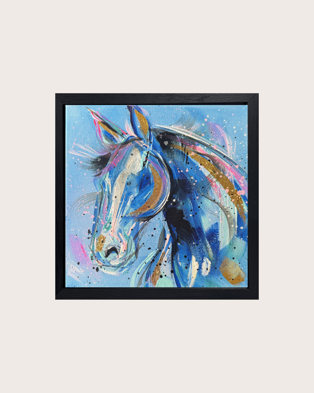 Original Coloured Canvas Horse #1